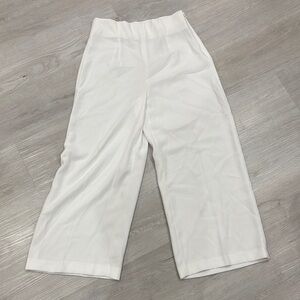 Elegant White Wide-Leg Pants